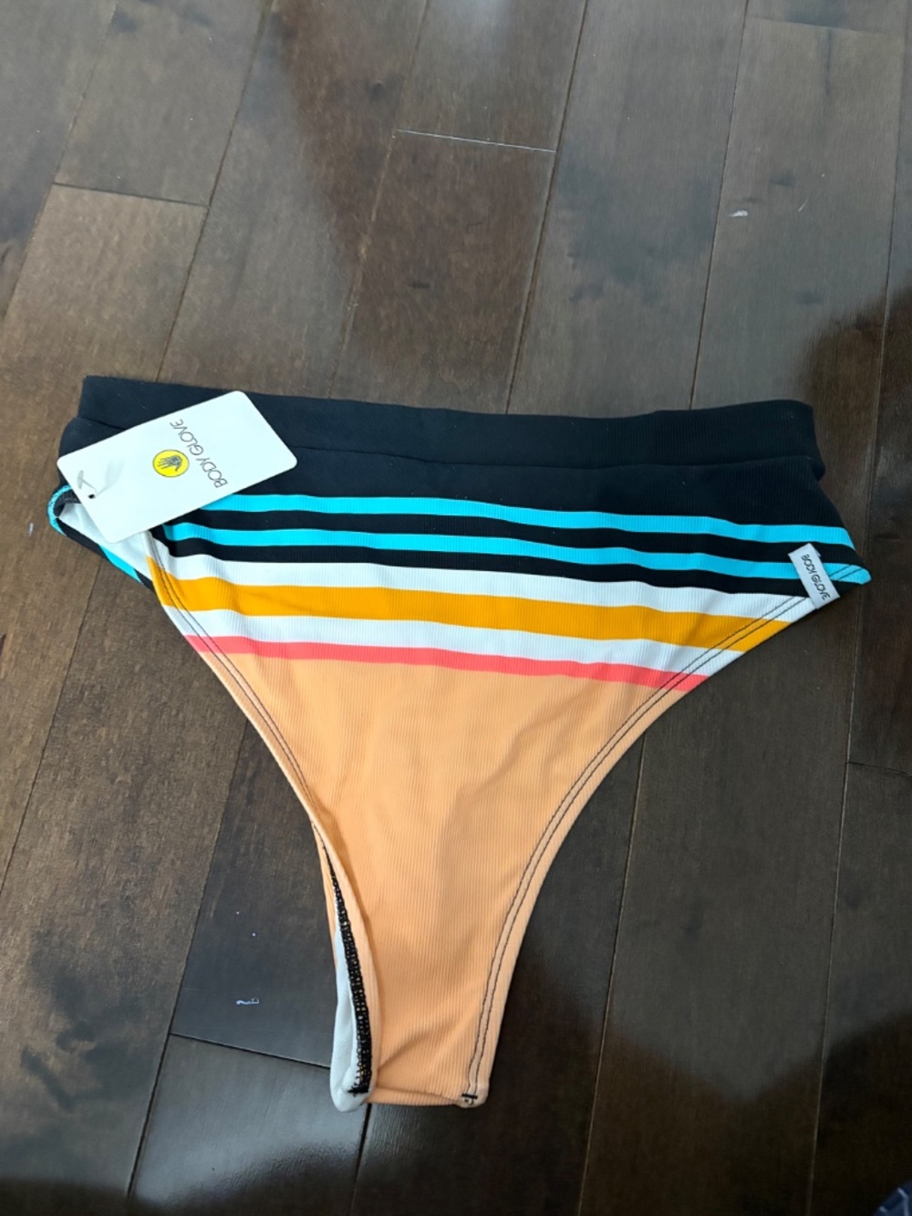 CORAL REEF MARLEE HIGH WAIST BIKINI BOTTOM - Picture 2 of 2